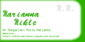 marianna mikle business card